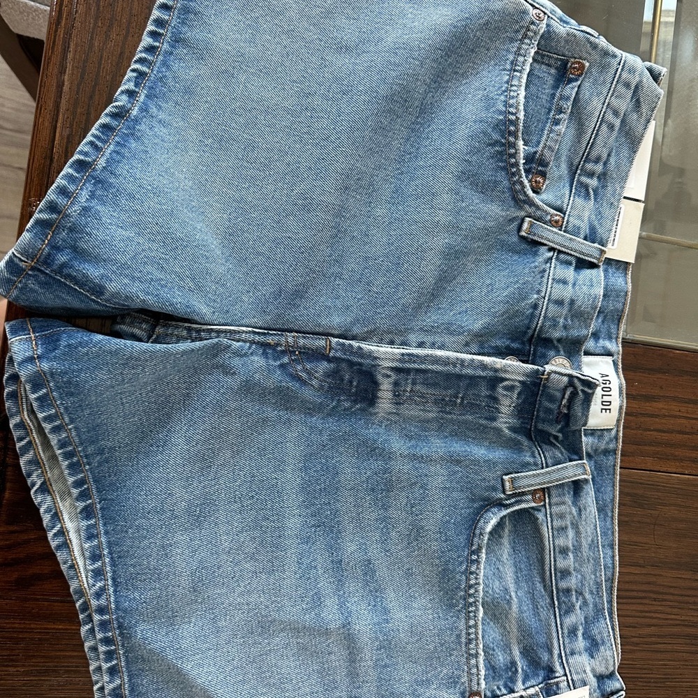 Agolde Parker Long Denim Short